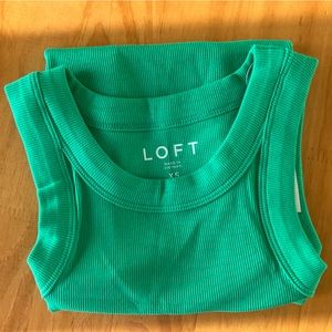 NWT Ann Taylor LOFT Perfect Tank, Green, Size XS